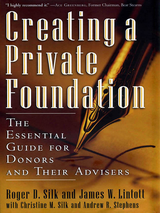 Cover image for Creating a Private Foundation